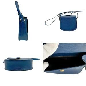 Louis Vuitton Blue Epi Cloud Shoulder Saint Bag Toledo Leather